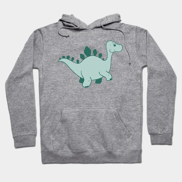 Green Dino Hoodie by Penny+Florence